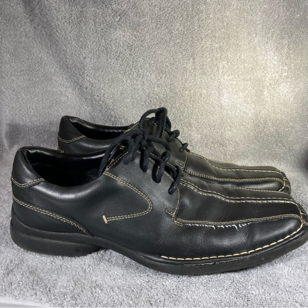 Kenneth Cole Reaction Mens Shoes Size 12‎ Lace Up Leather Black